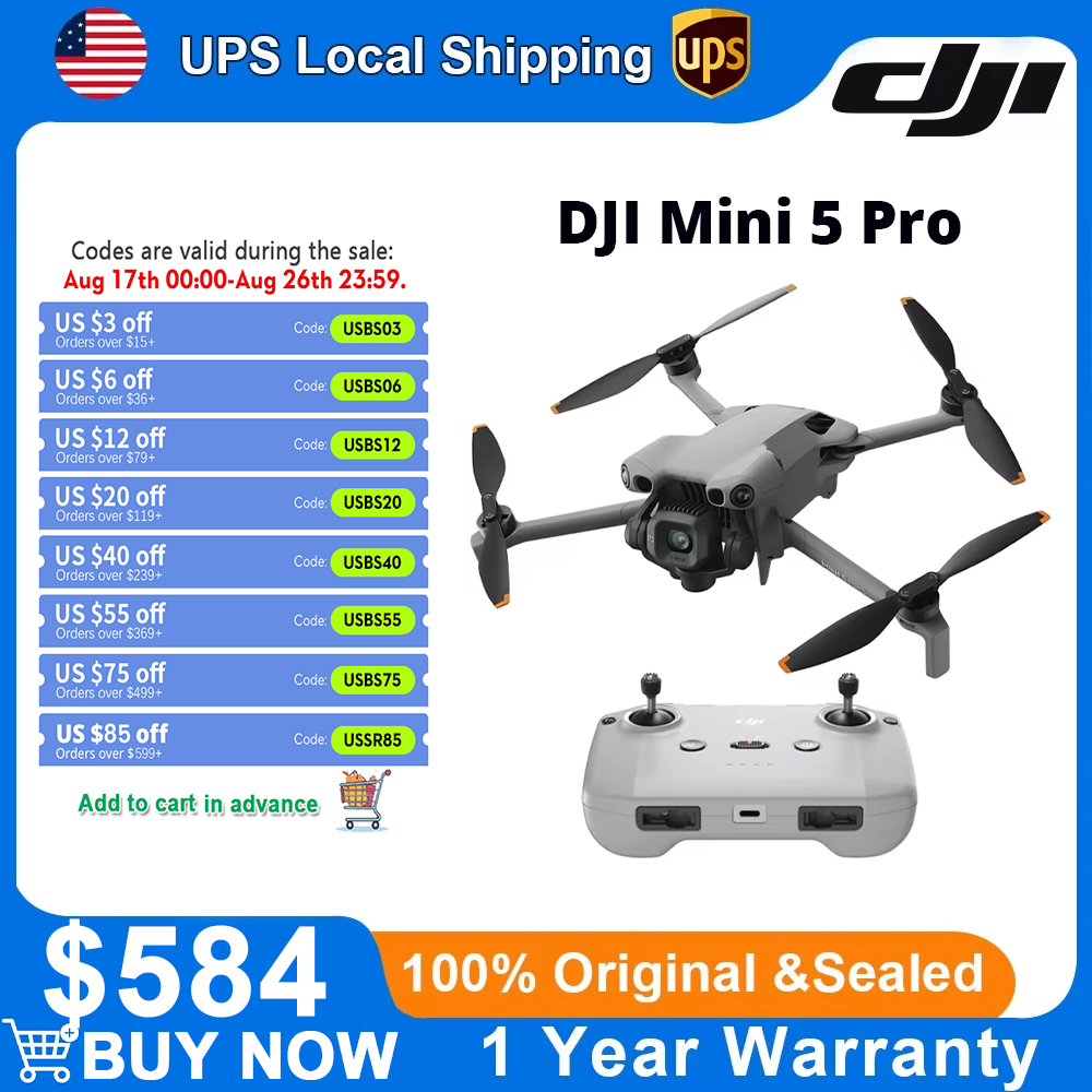 Drone DJI Mini 5 Pro Ultraligh - Drone Camera Vlog ulasan dan harga